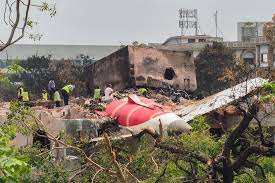 Family members crying after air crash in Ahmedabad